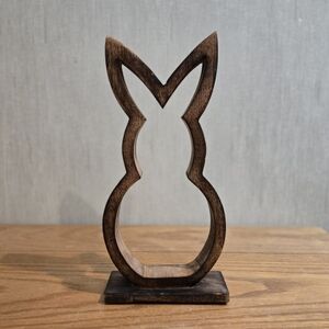 Wooden Bunny Decor